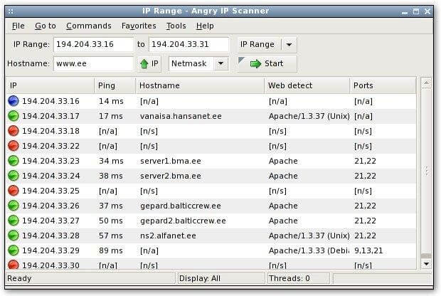 Angry IP Scanner for Linux