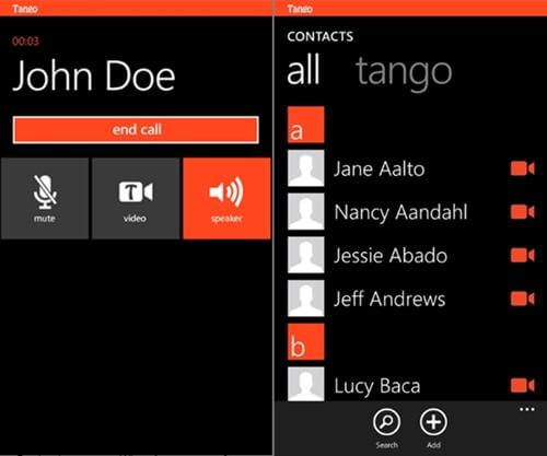 Tango For Windows Phone