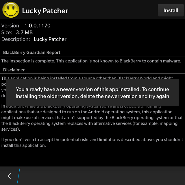 Lucky Patcher for Blackberry