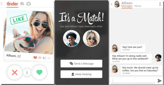 Tinder on Android Using Google Play Store
