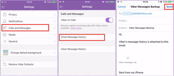 Viber on Android Using Google Play Store