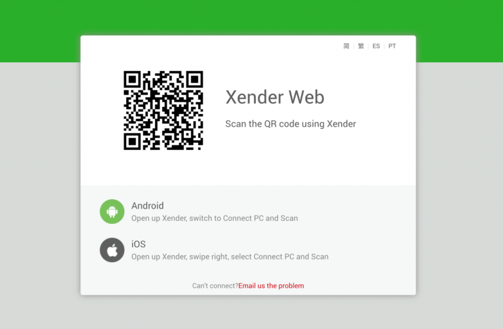 Xender for PC Using Xender Web